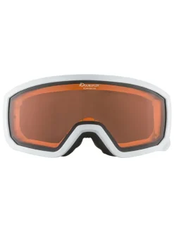 Ski-/ Snowboardbrille "Scarabeo JR" in Weiß/ Orange