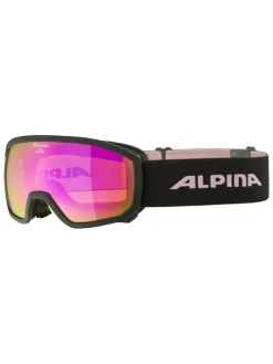 Ski-/ Snowboardbrille "Scarabeo JR" in Schwarz/ Rosa