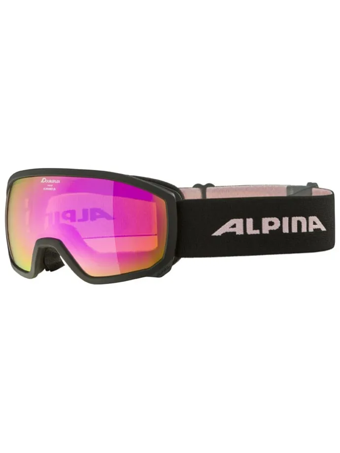 Ski-/ Snowboardbrille "Scarabeo JR" in Schwarz/ Rosa