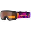 Ski-/ Snowboardbrille "Scarabeo JR" in Schwarz/ Orange