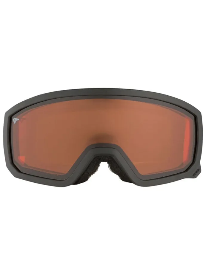Ski-/ Snowboardbrille "Scarabeo JR" in Schwarz/ Orange