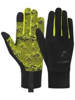 Ski-/ Snowboardfingerhandschuhe "Liam TOUCH-TEC" in Schwarz/ Gelb