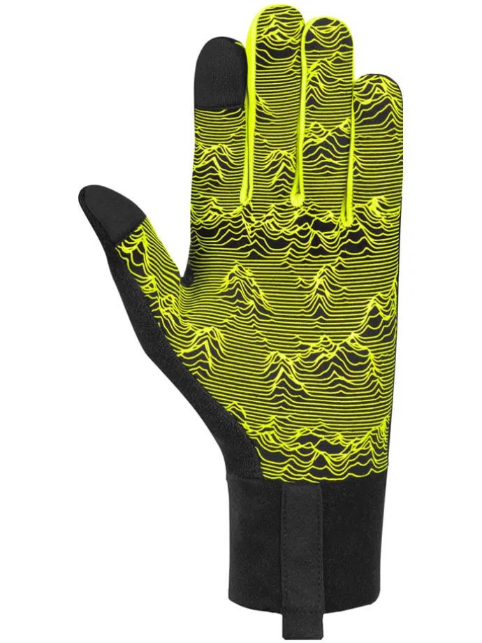 Ski-/ Snowboardfingerhandschuhe "Liam TOUCH-TEC" in Schwarz/ Gelb