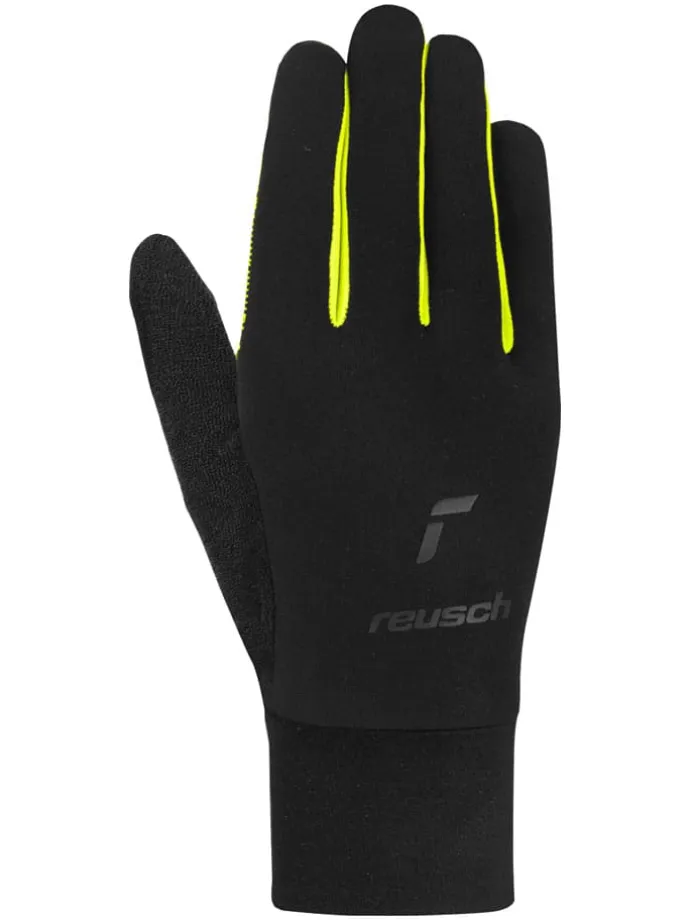 Ski-/ Snowboardfingerhandschuhe "Liam TOUCH-TEC" in Schwarz/ Gelb