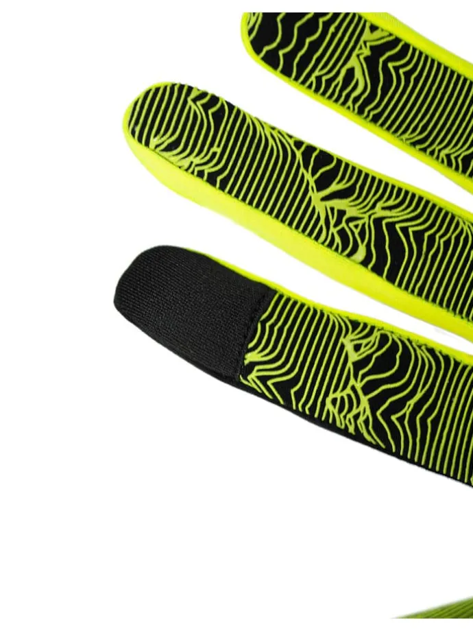 Ski-/ Snowboardfingerhandschuhe "Liam TOUCH-TEC" in Schwarz/ Gelb