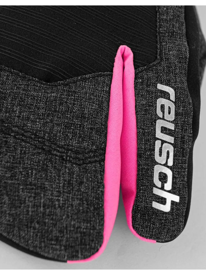 Ski-/ Snowboardfäustlinge "Simon R-TEX® XT" in Anthrazit/ Pink