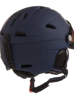 Ski-/ Snowboardhelm in Dunkelblau/ Braun/ Bunt