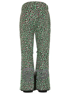 Ski-/ Snowboardhose in Grün/ Schwarz/ Pink