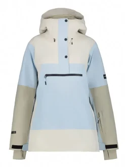Ski-/ Snowboardjacke "Calio" in Creme/ Grau/ Hellblau
