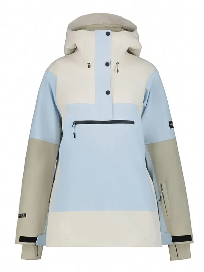 Ski-/ Snowboardjacke "Calio" in Creme/ Grau/ Hellblau