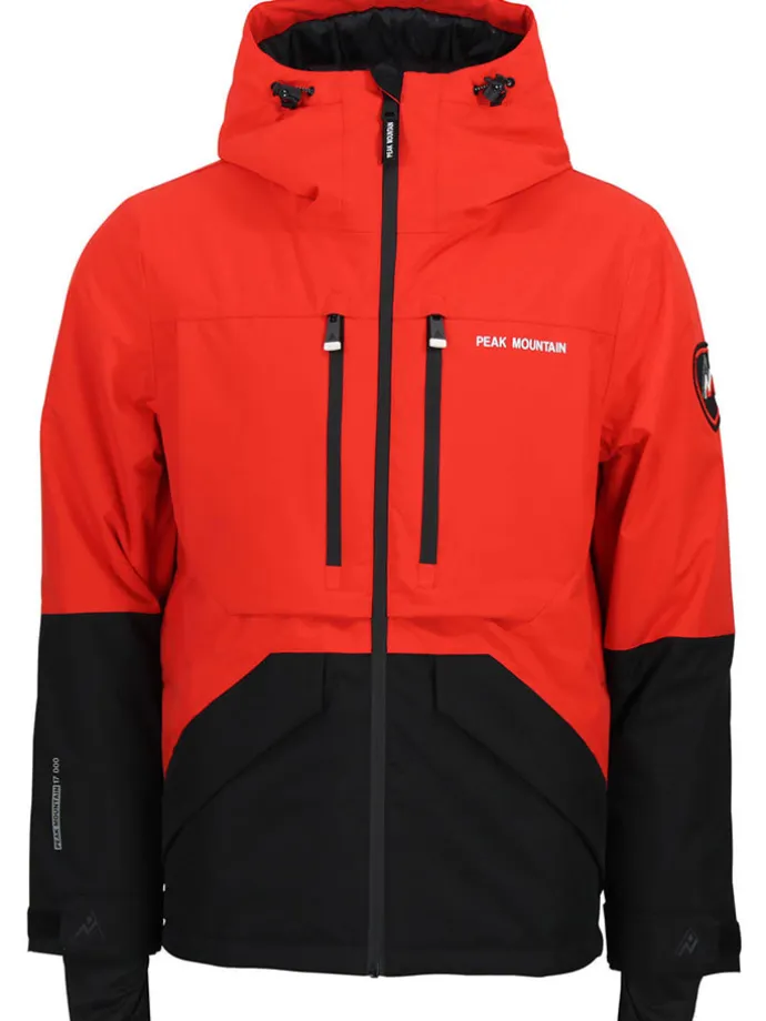 Ski-/ Snowboardjacke "Cesna" in Orange/ Schwarz