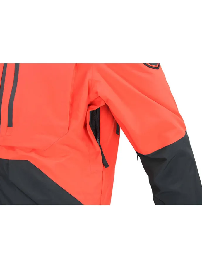 Ski-/ Snowboardjacke "Cesna" in Orange/ Schwarz