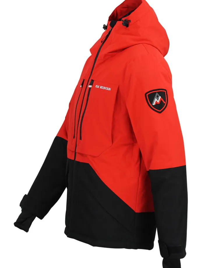 Ski-/ Snowboardjacke "Cesna" in Orange/ Schwarz
