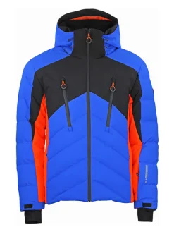 Ski-/ Snowboardjacke "Chalet" in Blau/ Orange