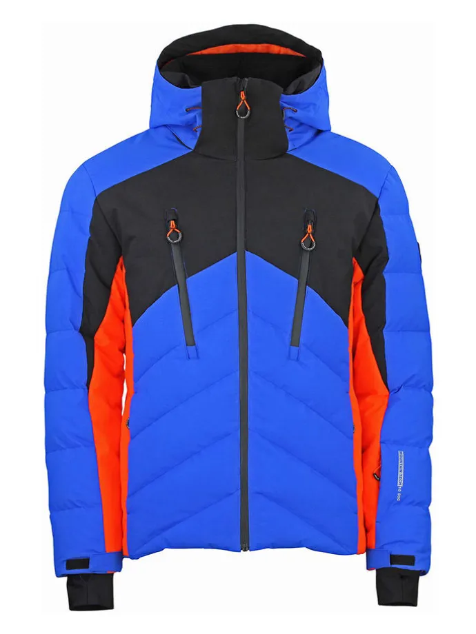 Ski-/ Snowboardjacke "Chalet" in Blau/ Orange