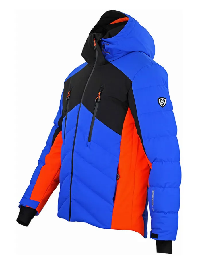 Ski-/ Snowboardjacke "Chalet" in Blau/ Orange