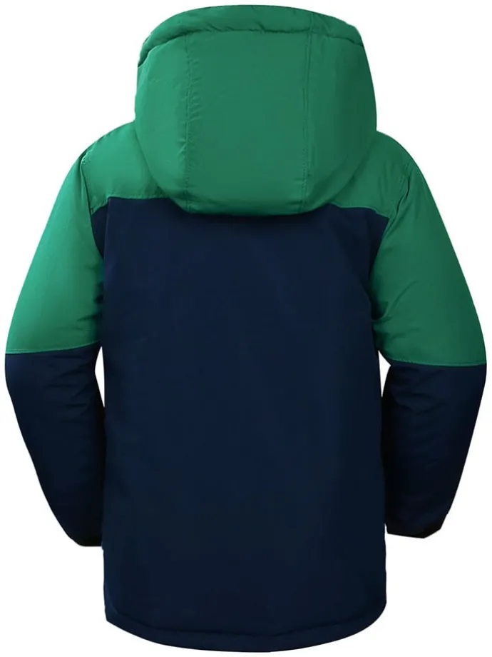 Ski-/ Snowboardjacke "Decker" in Dunkelblau/ Grün