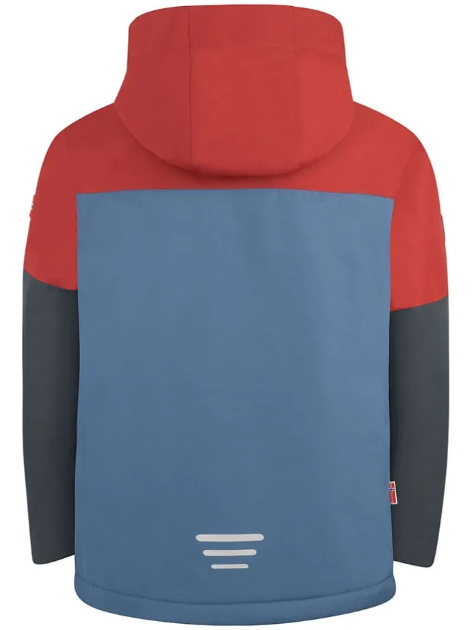 Ski-/ Snowboardjacke "Eikedalen" in Braunrot/ Blau