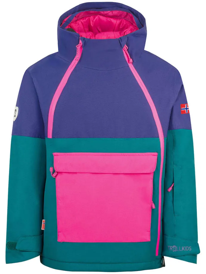 Ski-/ Snowboardjacke "Eikedalen" in Lila/ Petrol