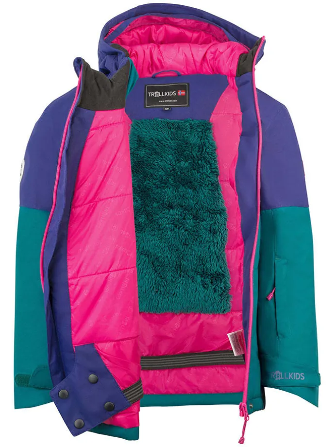 Ski-/ Snowboardjacke "Eikedalen" in Lila/ Petrol
