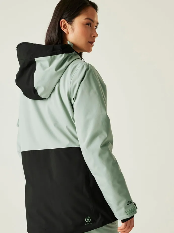 Ski-/ Snowboardjacke "Gnarly" in Mint/ Schwarz
