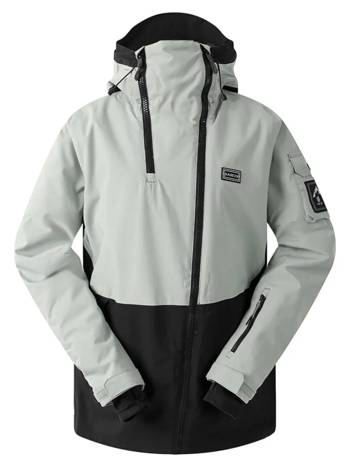 Ski-/ Snowboardjacke "Gnarly" in Mint/ Schwarz