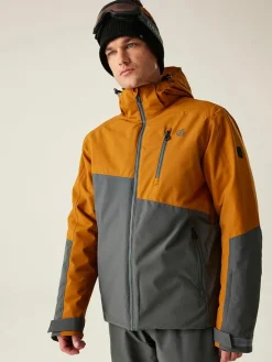 Ski-/ Snowboardjacke "Halfpipe III" in Orange/ Grau