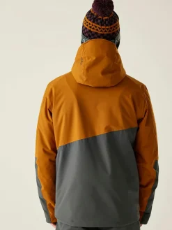 Ski-/ Snowboardjacke "Halfpipe III" in Orange/ Grau
