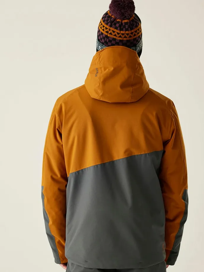 Ski-/ Snowboardjacke "Halfpipe III" in Orange/ Grau