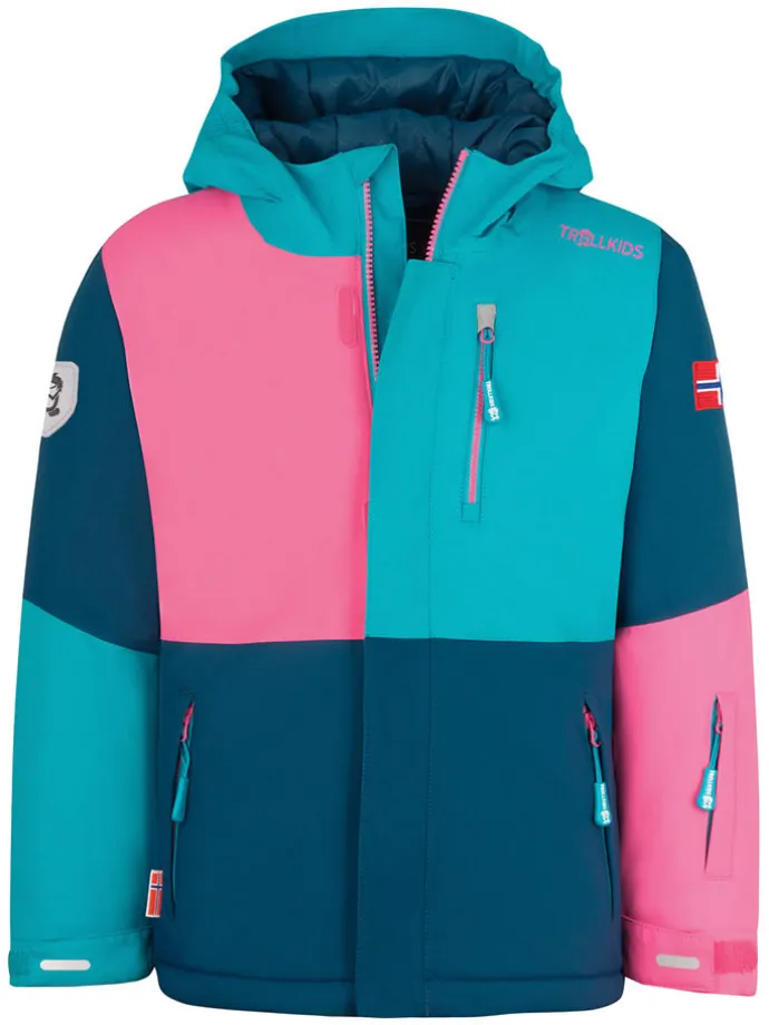 Ski-/ Snowboardjacke "Hallingdal" in Türkis/ Rosa