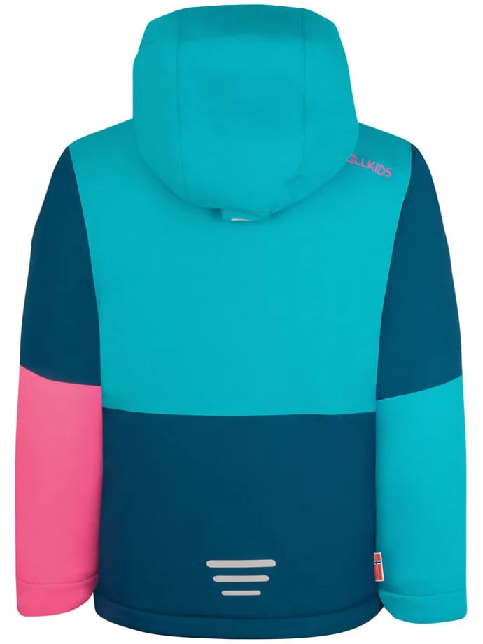 Ski-/ Snowboardjacke "Hallingdal" in Türkis/ Rosa