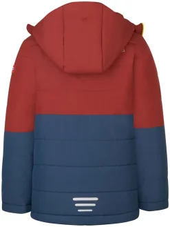 Ski-/ Snowboardjacke "Hemsedal" in Braunrot/ Dunkelblau