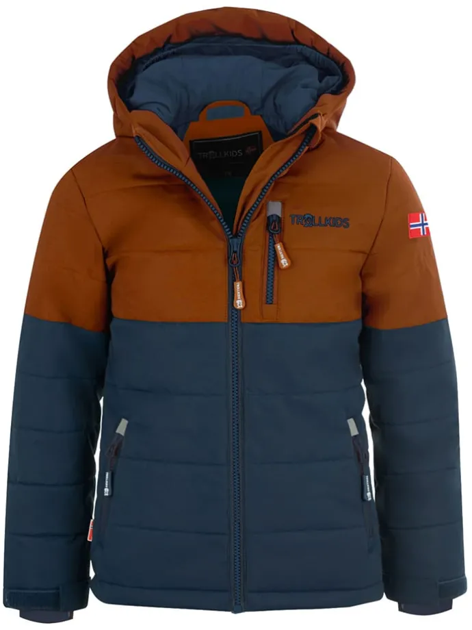 Ski-/ Snowboardjacke "Hemsedal" in Braun/ Dunkelblau