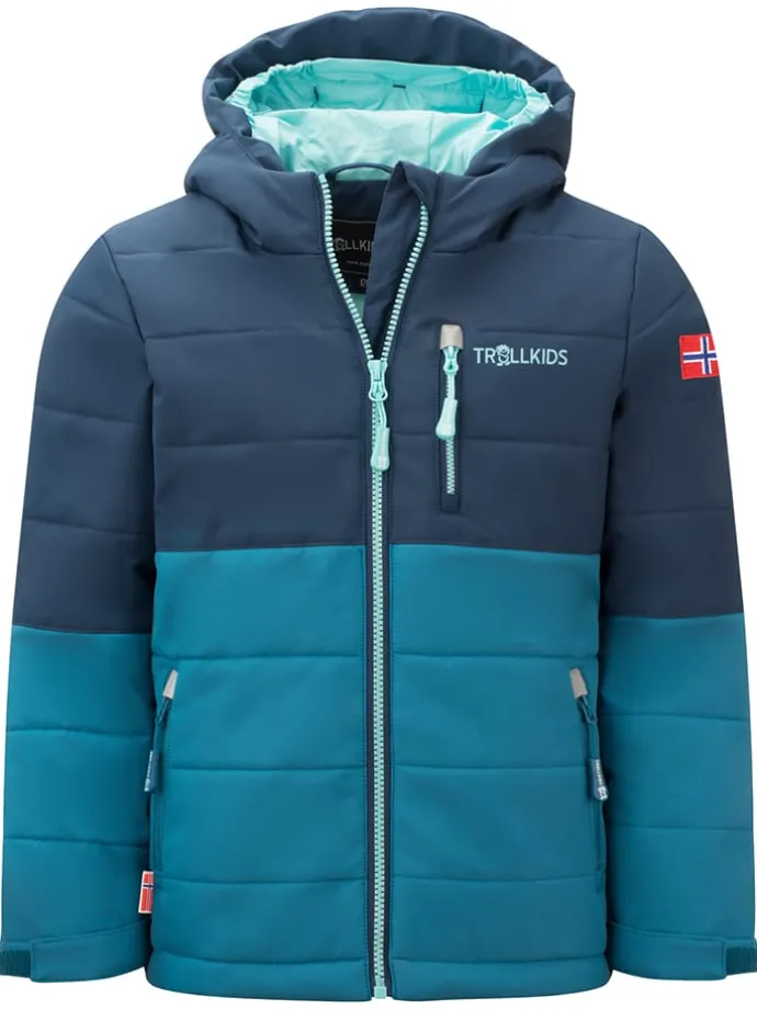 Ski-/ Snowboardjacke "Hemsedal" in Dunkelblau/ Türkis