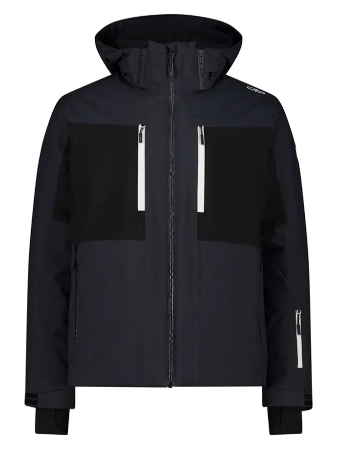 Ski-/ Snowboardjacke in Anthrazit/ Schwarz