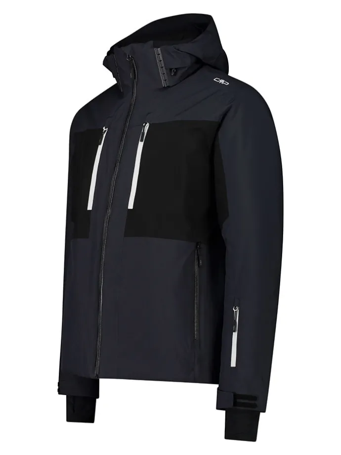 Ski-/ Snowboardjacke in Anthrazit/ Schwarz