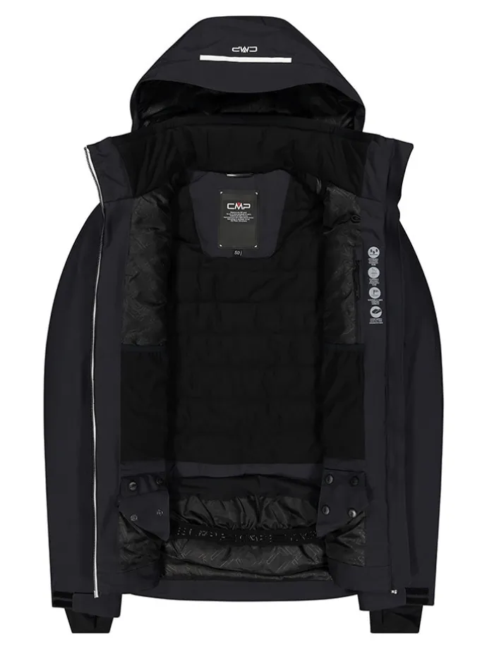 Ski-/ Snowboardjacke in Anthrazit/ Schwarz