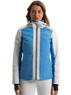 Ski-/ Snowboardjacke in Blau/ Weiß