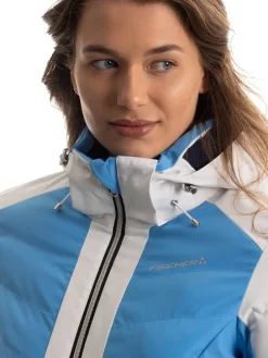Ski-/ Snowboardjacke in Blau/ Weiß