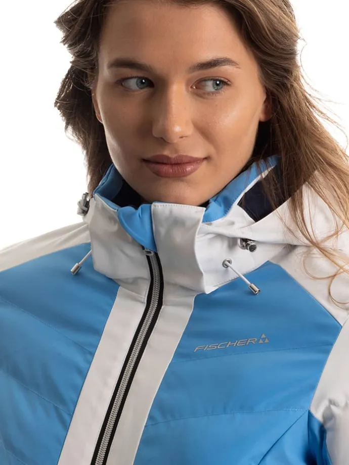 Ski-/ Snowboardjacke in Blau/ Weiß