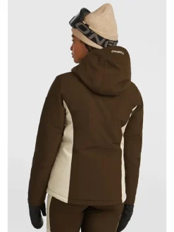 Ski-/ Snowboardjacke in Braun/ Beige