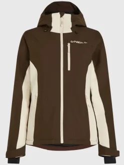 Ski-/ Snowboardjacke in Braun/ Beige
