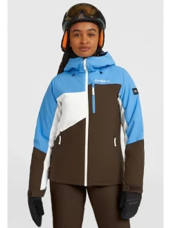 Ski-/ Snowboardjacke in Braun/ Blau