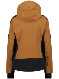 Ski-/ Snowboardjacke in Hellbraun/ Schwarz