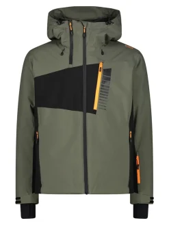Ski-/ Snowboardjacke in Khaki/ Schwarz