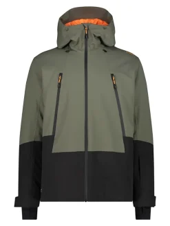 Ski-/ Snowboardjacke in Khaki/ Schwarz