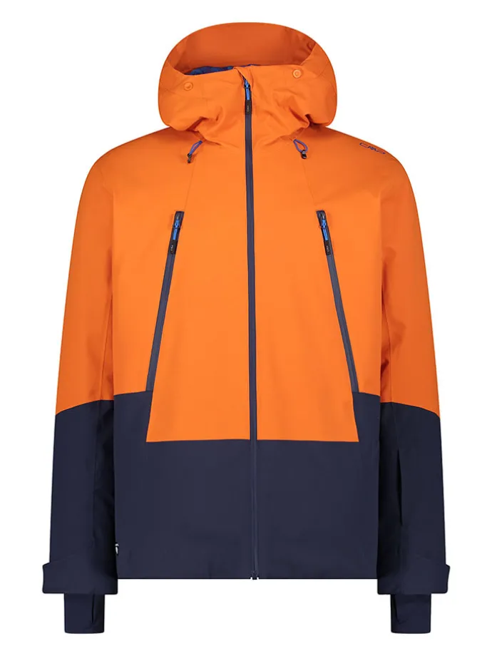 Ski-/ Snowboardjacke in Orange/ Dunkelblau