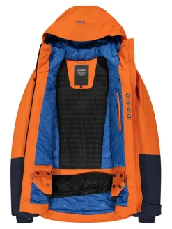 Ski-/ Snowboardjacke in Orange/ Dunkelblau