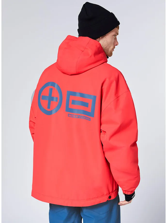 Ski-/ Snowboardjacke in Rot/ Blau