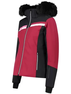 Ski-/ Snowboardjacke in Rot/ Schwarz
